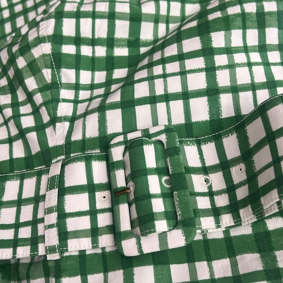 Maeve Strapless Belted Midi Dress green motif - Picture 11 of 13